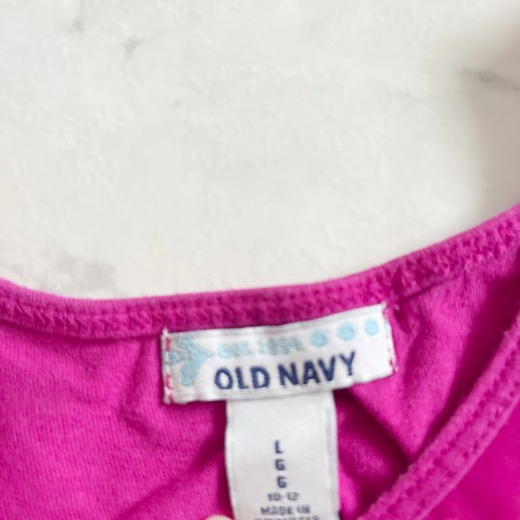 Floral-Patterned Pocket Pink Short Sleeve Tee Shirt Girls Large - Picture 3 of 4